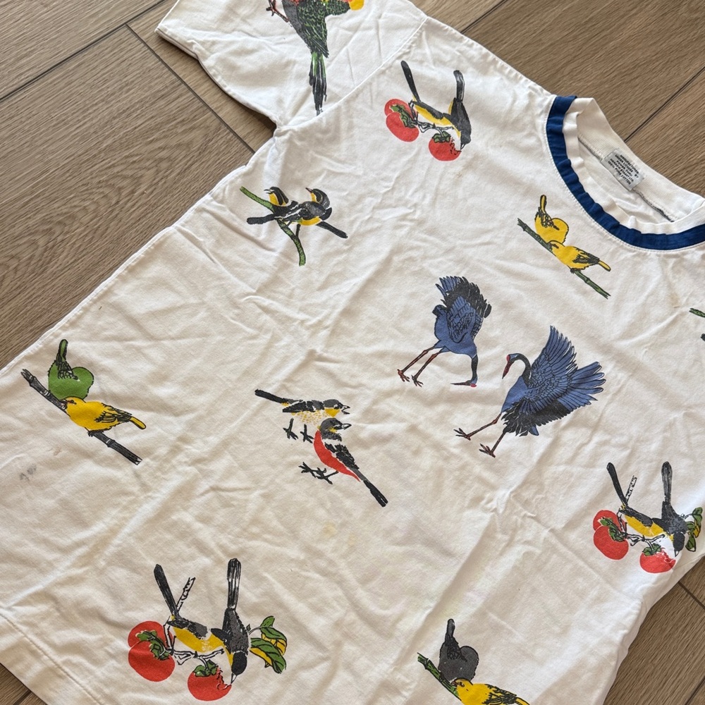 Vintage Power Bird Shirt Men’s M| Double Collar graphic all over print